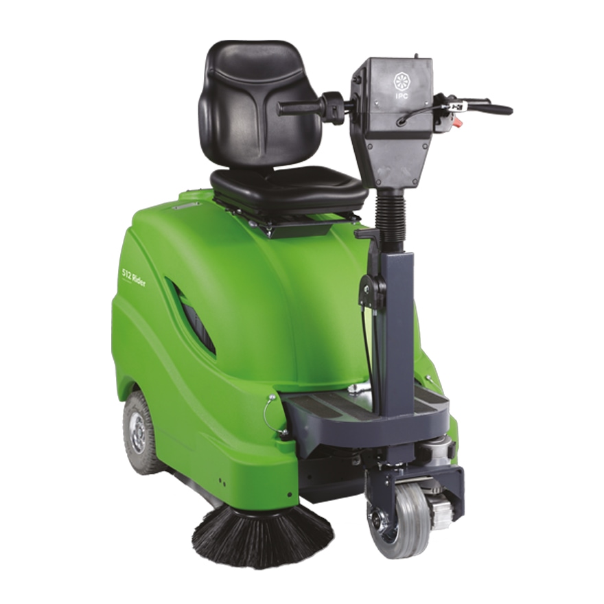 IPC 512R RIDER SWEEPER, WITH  140AH AGM BATTERIES