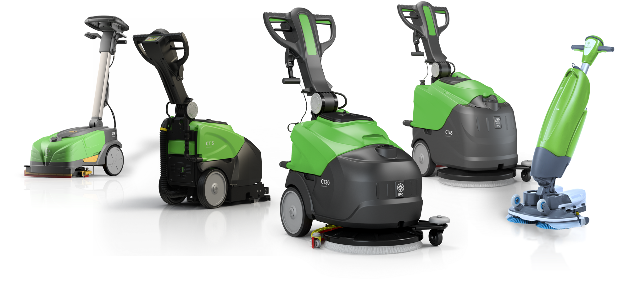 IPC Full Range of Compact Floor Scrubbers